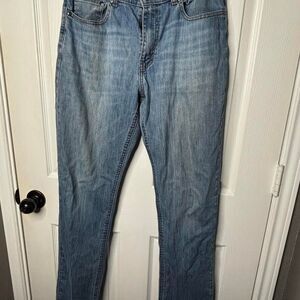 George 32x34 Mens Straight Leg Blue Jeans Classic Fit Denim Pants